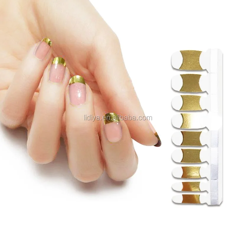 metalic nail sticker