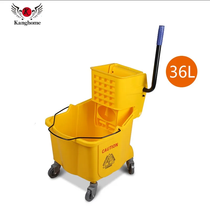 Top Quality Professional Factory Price Double Mop Bucket Roller Wringer With Wheels For