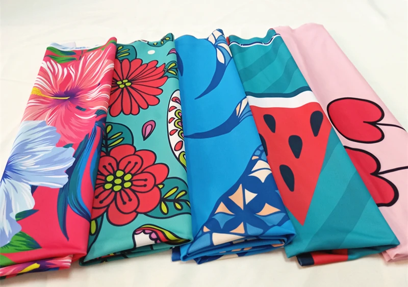 4 Way Stretch African Tropical Printed Nylon Swimwear Spandex Stretch