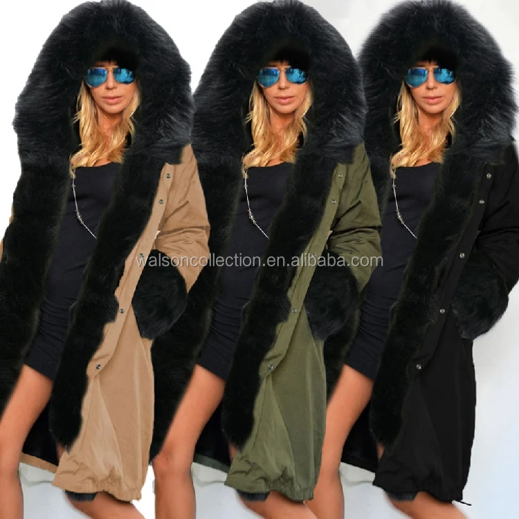 fur lined coats womens