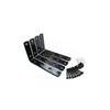 5 Inch/3 Inch Black Steel Heavy Duty L Shape Corner Brace Joint Angle Bracket Shelf Bracket Wall Hanging with Screws