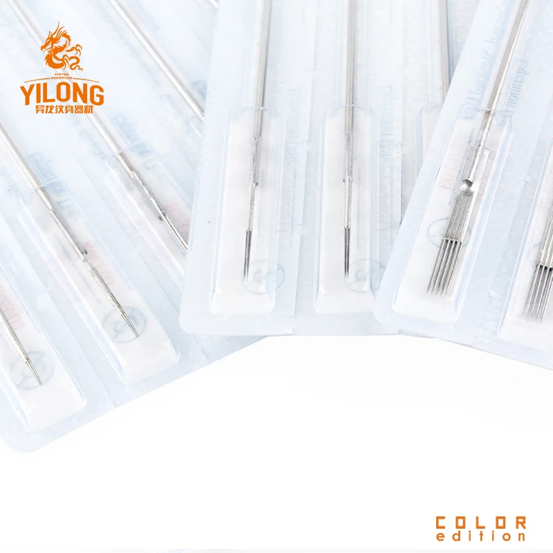 Yilong magnum and curved needle sizes tattoo needle kit