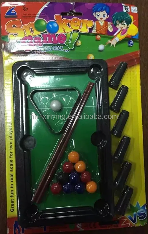Hot Selling Plastic Mini Snooker Game Funny Pool Table With