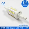 360 degree 118mm 8w r7s led lamp replace halogen lamp r7s led 78 smd5730 r7s 15w