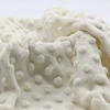 China wholesale baby using material soft touch cream minky dot fabric