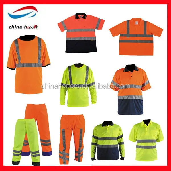 Hi Viz Ignifuge Haute Visibilité Combinaison Overalls jaune orange bleu marineS-3