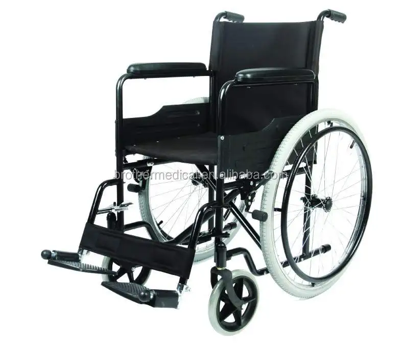 Outdoor Manual Steel Wheelchairs With Ce Tuv Fsc Promotion