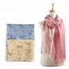 Promotion Spring & Summer hollow multi-color women fashion silk cotton scarf