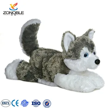 large stuffed husky