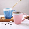 Ceramic Coffee Mug Color Change Material Travel Mug Heat Sensitive Magic Cup Expression Hot Cold