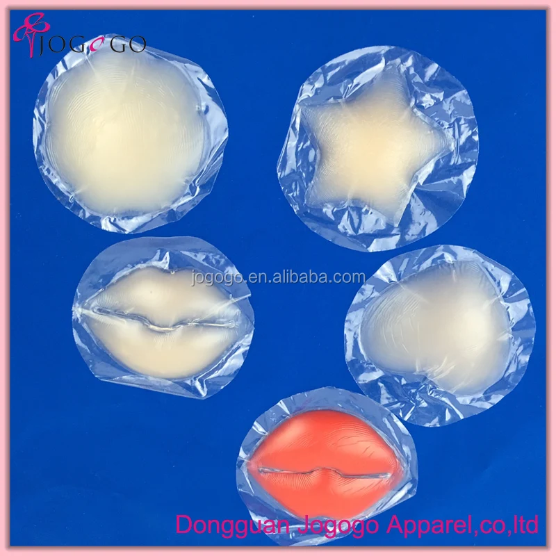 Flower Shape Seamless Self Adhesive Fabric Gel Breast Nipple Cover Pad