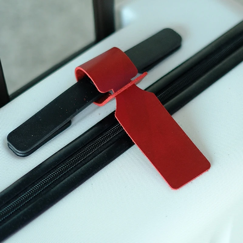 Personalized Bulk Travel Luggage Tags Genuine Leather Blank Travel Tag