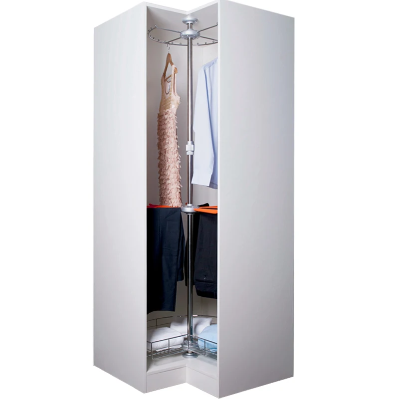 
Wardrobe Cabinet Clothes Trousers Rack Clothes Pants Hanger in Corner Closet 