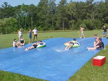 30ft inflatable water slide