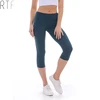 plus size ruffle capri women's pants high quality yoga leggings