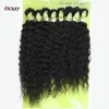 Kinky Curly Synthetic Hair Bundles 8pcs/pack 16" 18" 20" Mix Human Hair T1B/27 2# Multiple Hair Extension