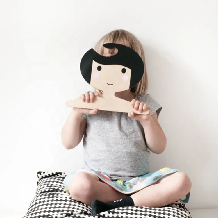 Wooden Coat Hanger kid wood hanger for clothing