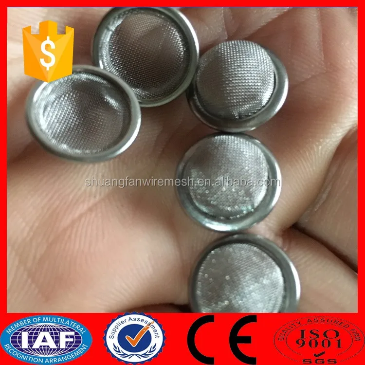 10mm Stainless Steel Pipe Screen Gauze Mesh / Titanium Screen Smoke