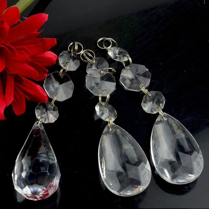 Wholesale assorted shapes acrylic chandelier acrylic beads china