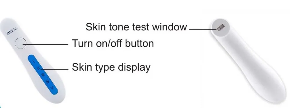 DEESS new products 2019 portable face skin tone analyzer machine