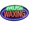 Hot Sale 15x27 Inches Oval Shape Low Price LED Letter Sign Eyelash Waxing Shop Light Box
