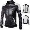 Men's leather jackette Fashion oversize leather jacket plus size leather jacket