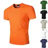 Wholesale cheap custom blank t-shirt manufacturer sports gym tshirts casual cotton and polyester dry fit plain men shirt