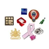 Newest ribbon pins square paper sticker epoxy bulk enamel custom badges metal souvenir lapel pin