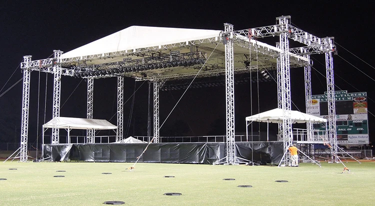 outdoor event aluminum stage roof truss with canopy