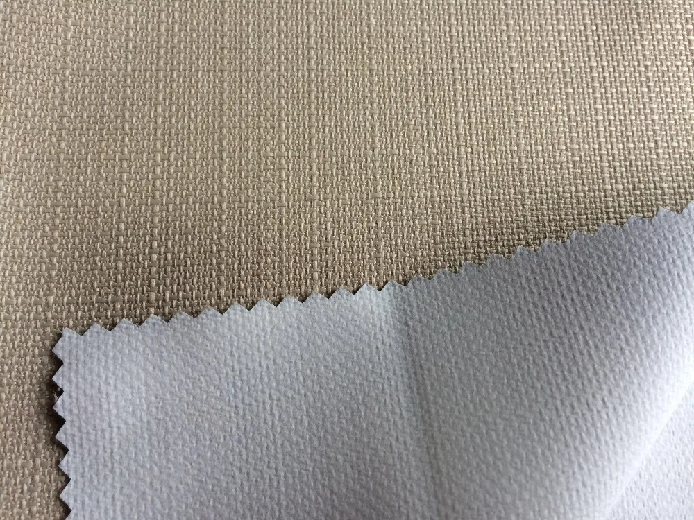 Jacquard Linen Look Style 3 Pass Foam Coating Blackout Fabric, View 3
