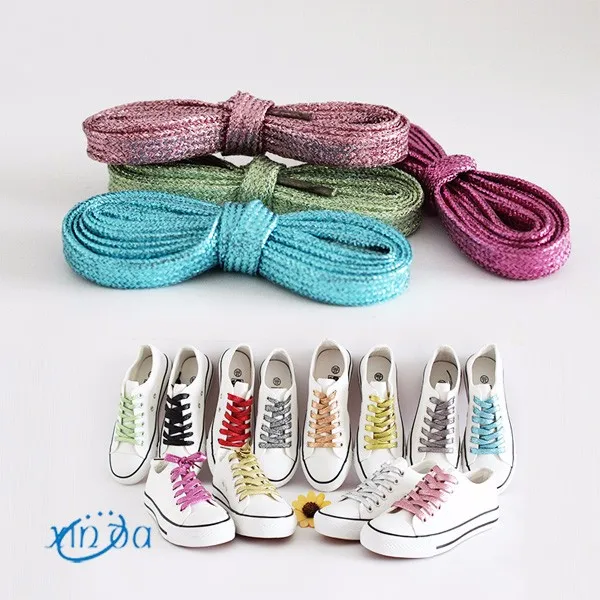 silver glitter shoelaces