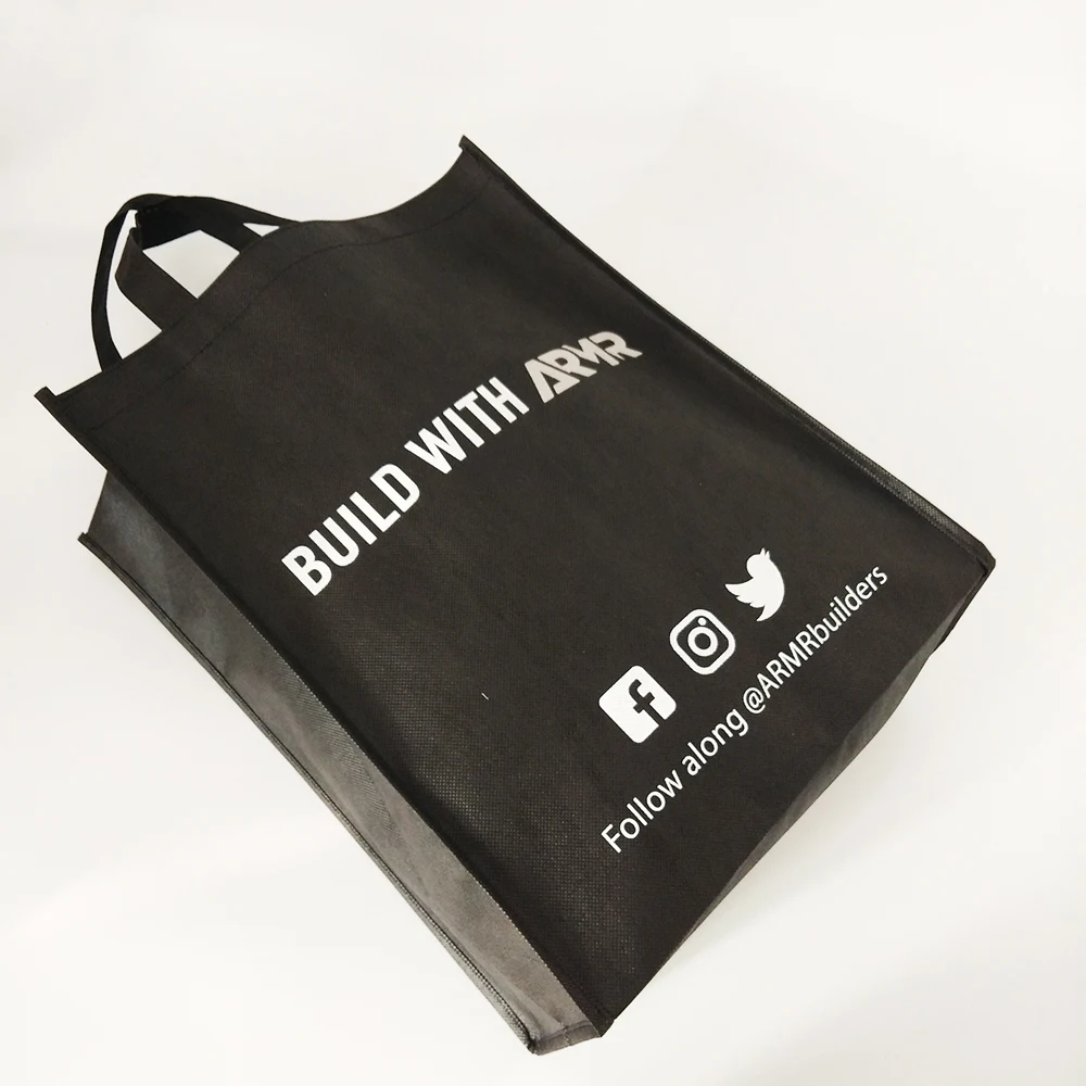 Eco Brand Promotional Logo Printable Large Tote Bags Custom Reusable ...