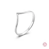 Loftily Jewelry Minimalist Silver 925 Rings Jewelry Bulk Sterling Silver Rings Dainty V Shape Chevron Ring For Ladies