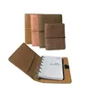 custom leather journal notebook, dotted daily 6 ring binder planner organizer