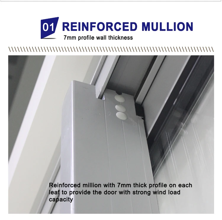 multi track sild design aluminium alloy profile corner lift & sliding door with good quality