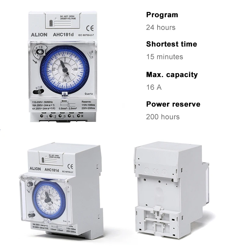 Alion Mechanical Automatic 230vac Analog 24 Hour Timer Switch Buy