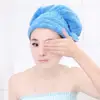 6 Colors Microfiber Solid Quickly Dry Hair Turban Women Girls Ladies Cap Bathing Drying Towel Head Wrap Hat
