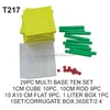 29pc Educational math multi base ten blocks set fot kids