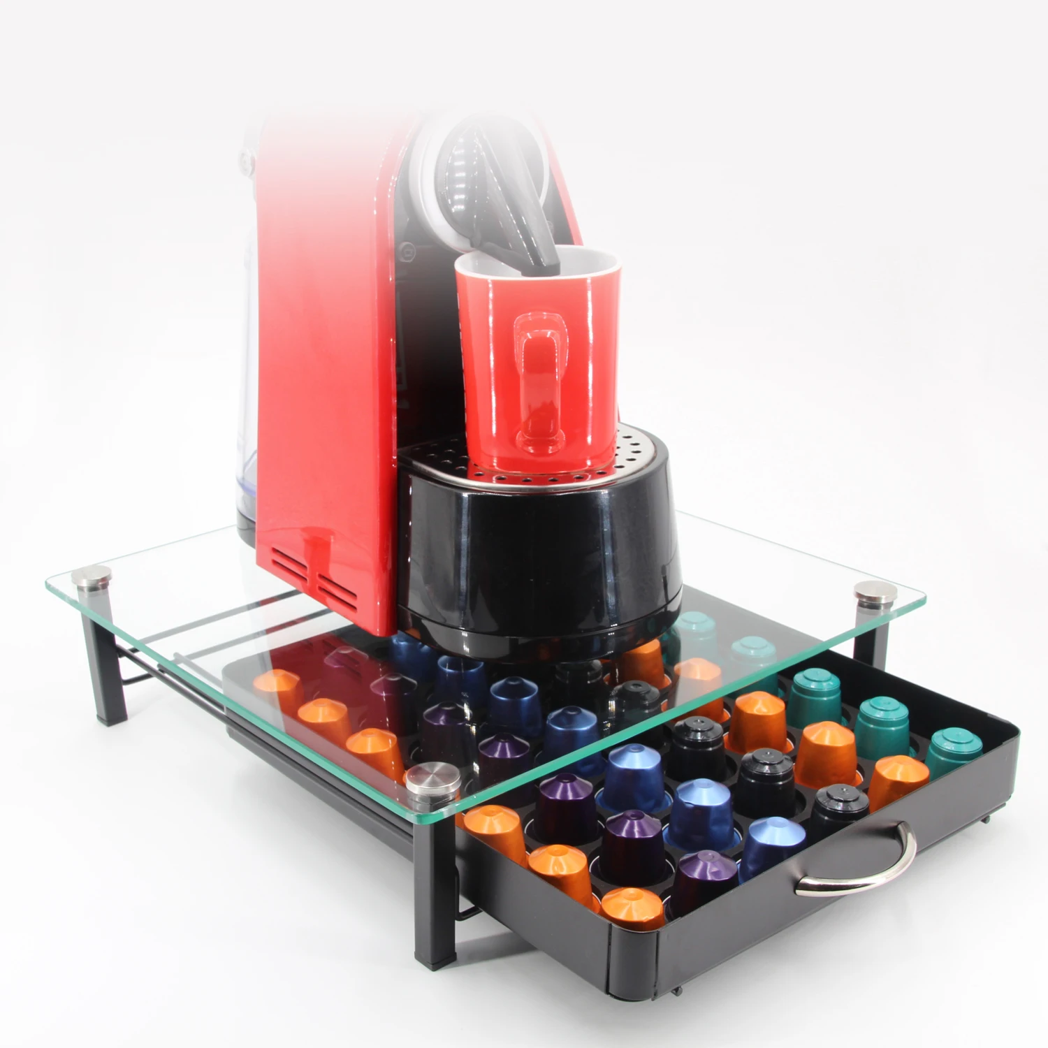 High Quality Nespresso Capsule Holder Coffee Metal Black Powder Coated