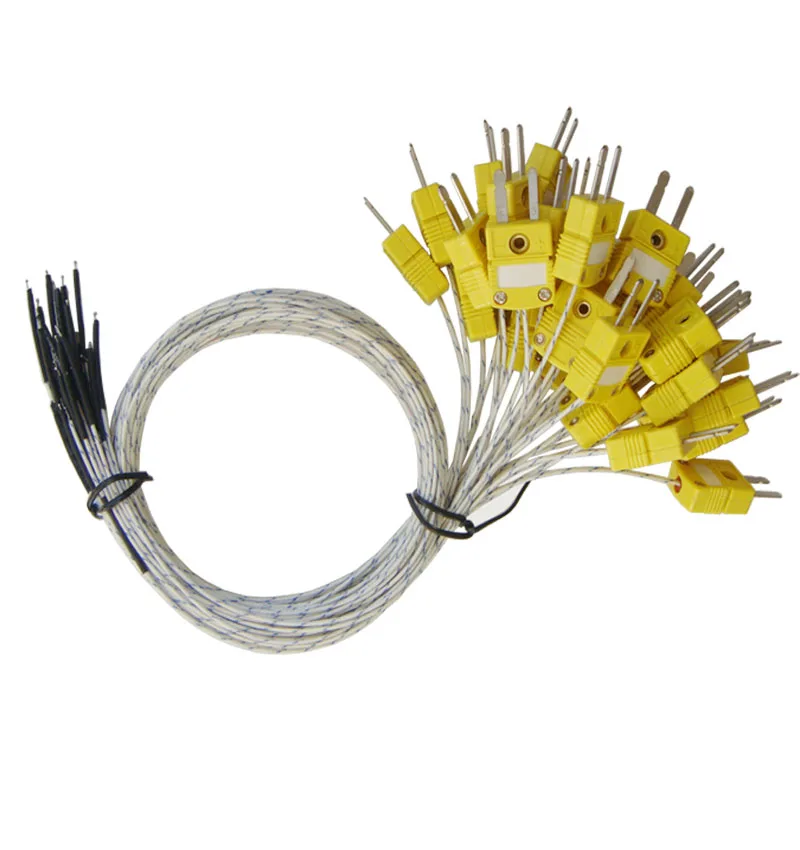 K Type Fiberglass Thermocouple With Connector Buy Fiberglass