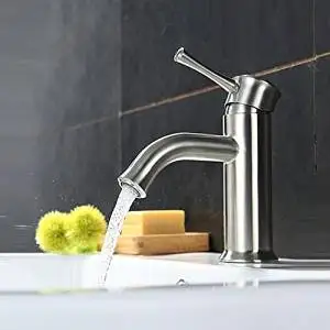 Furesnts Modern home kitchen and bathroom faucet 304 stainless steel basin faucet basin sinks sink bathroom faucet brushed,(Standard G 1/2 universal hose ports)
