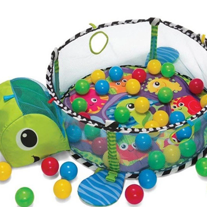 Hot Sale 3 In 1 Baby Mat Ball Pit Baby Kids Play Mat Gym Turtle