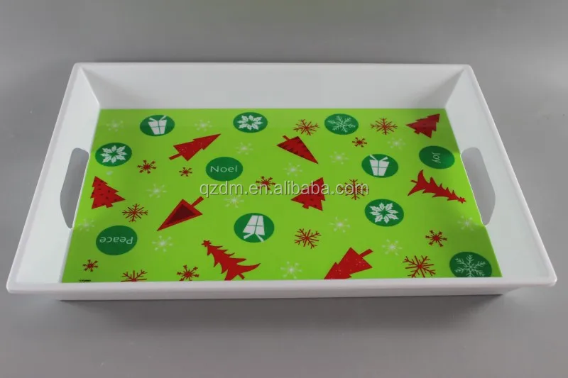 Christmas Melamine Tray Melamine Serving Tray 15inch