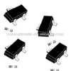 PLASTIC MOSFET 2N7002 SOT-23 with Voltage controlled small signal switch