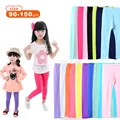 Girls Leggings Pants Toddler children Trousers Candy Pure Color Classic Baby Kids Clothing Full Length 2
