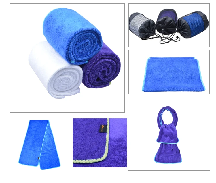 Mesh Bag Packaging Sports Quick Self Dry Outdoor Microfiber Towels ...