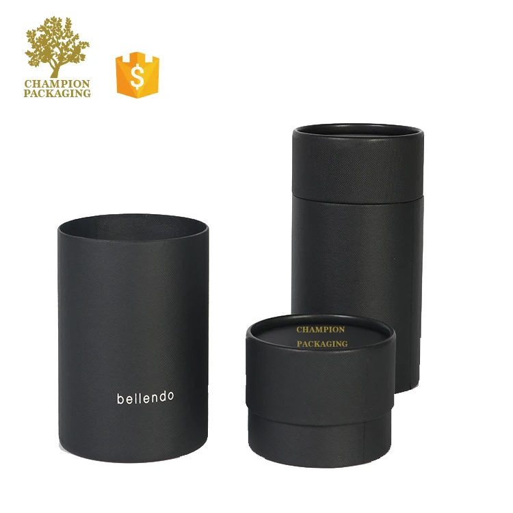 Biodegradable Custom Black Cardboard Paper Tube With Logo Hot Stamping Buy Paper Tube,Round
