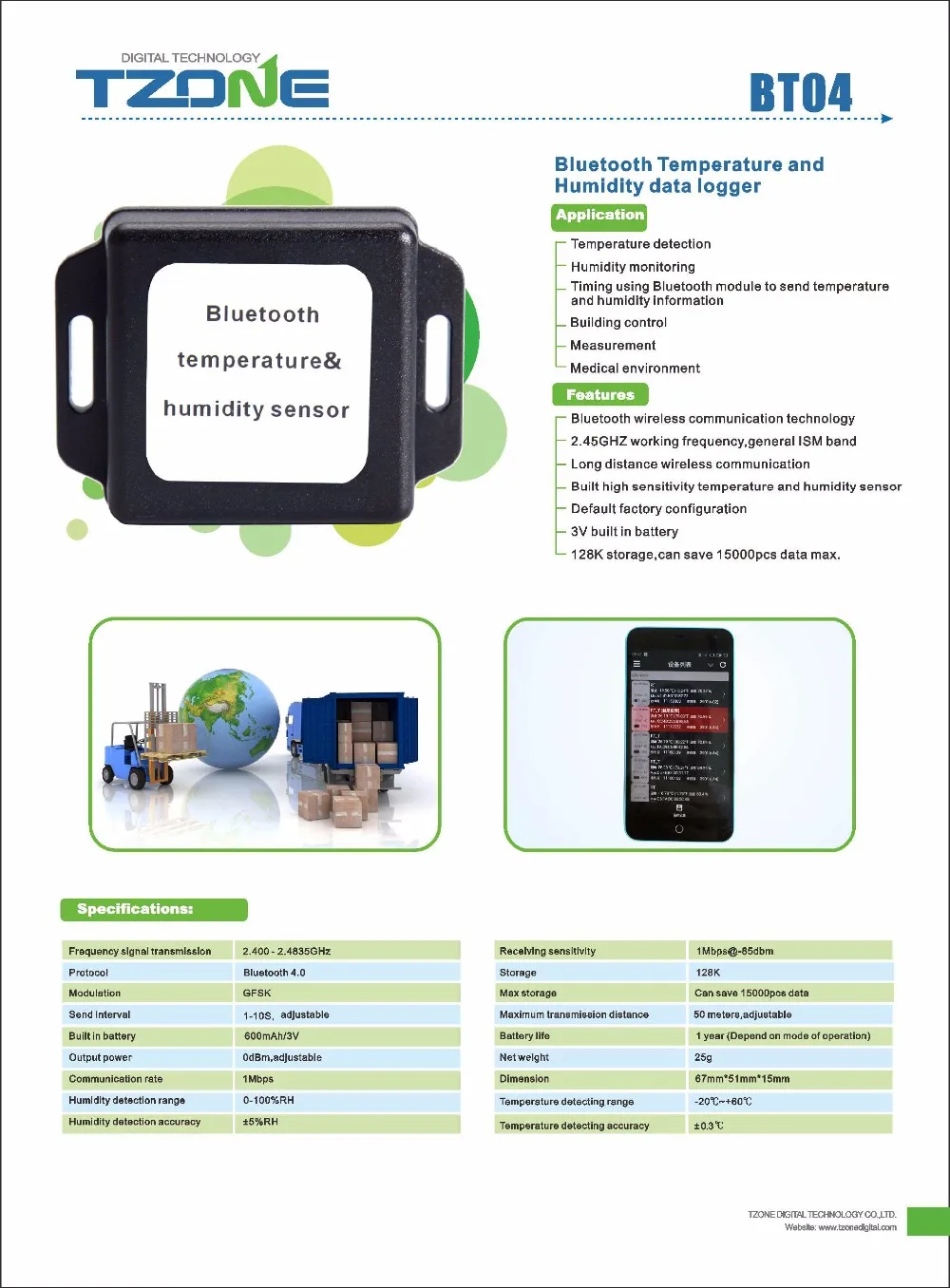 Wireless Wifi Bluetooth Temperature Humidity Sensor Buy Temperature