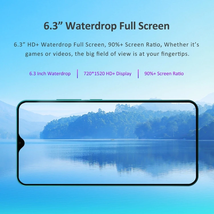 Dropshipping LEAGOO S11 ram4GB 64GB Dual Back Cameras Face ID Fingerprint Identification 6.3 inch Water-drop Screen mobile phone