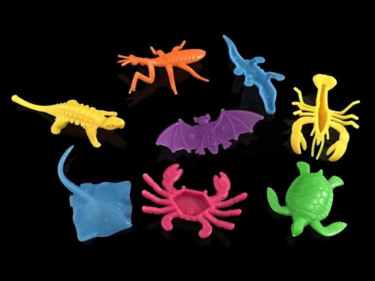 little plastic toy animals